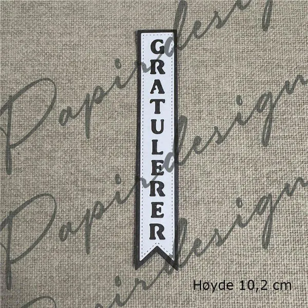 Hovedbilde Papirdesign Gratulerer 38 dies