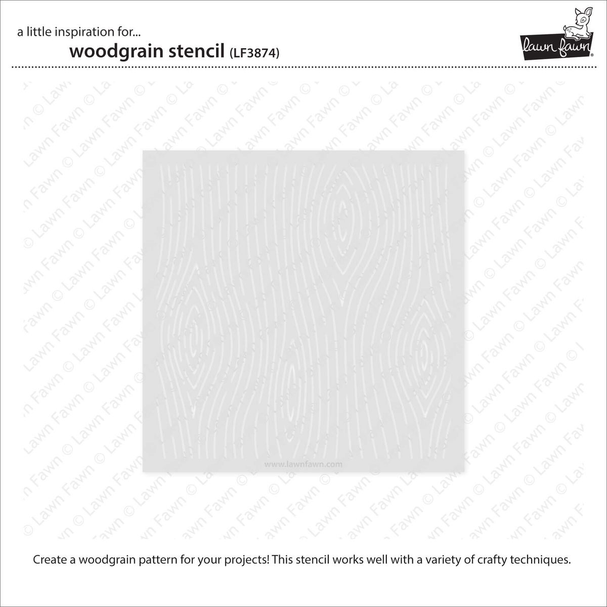 Lawn Fawn Woodgrain Stencil