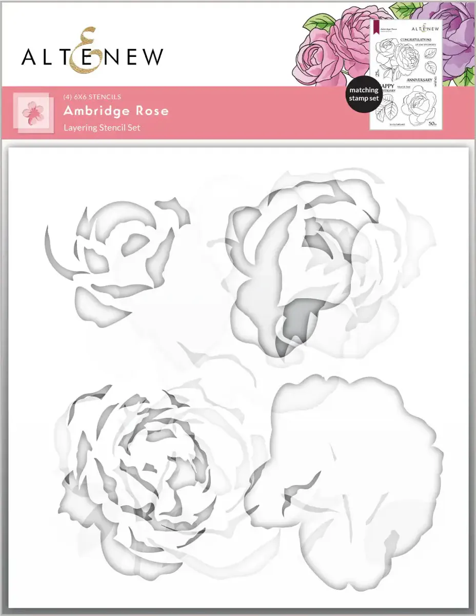 Ambridge Rose Layering Stencil Set