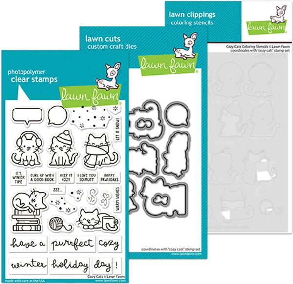 Hovedbilde Lawn Fawn Cozy Cats Bundle