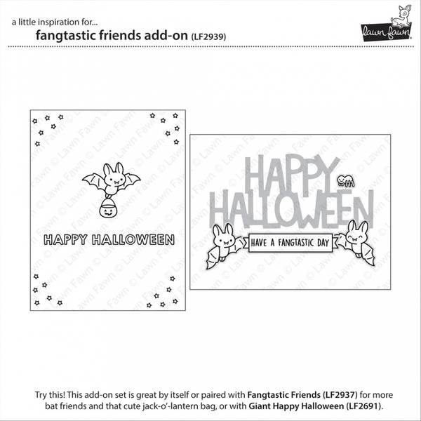 Lawn Fawn Fangtastic Friends Add-On Stamp Set