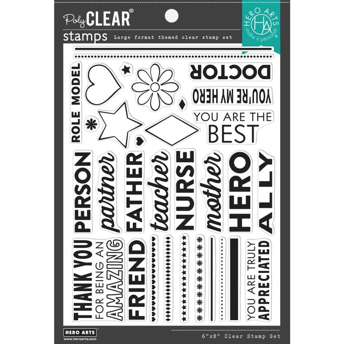 Hero Arts Special Thank You Stamp Set