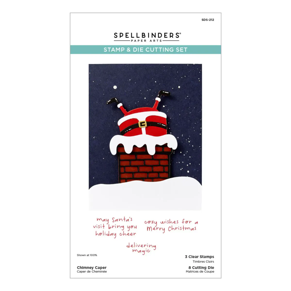 Spellbinders Chimney Caper Stamp & Die Set