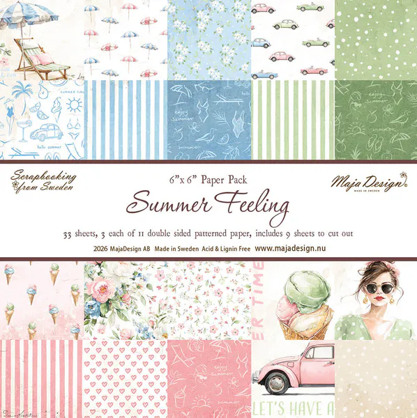 Hovedbilde Maja Design Summer Feeling 6'' x 6'' Paper Pack