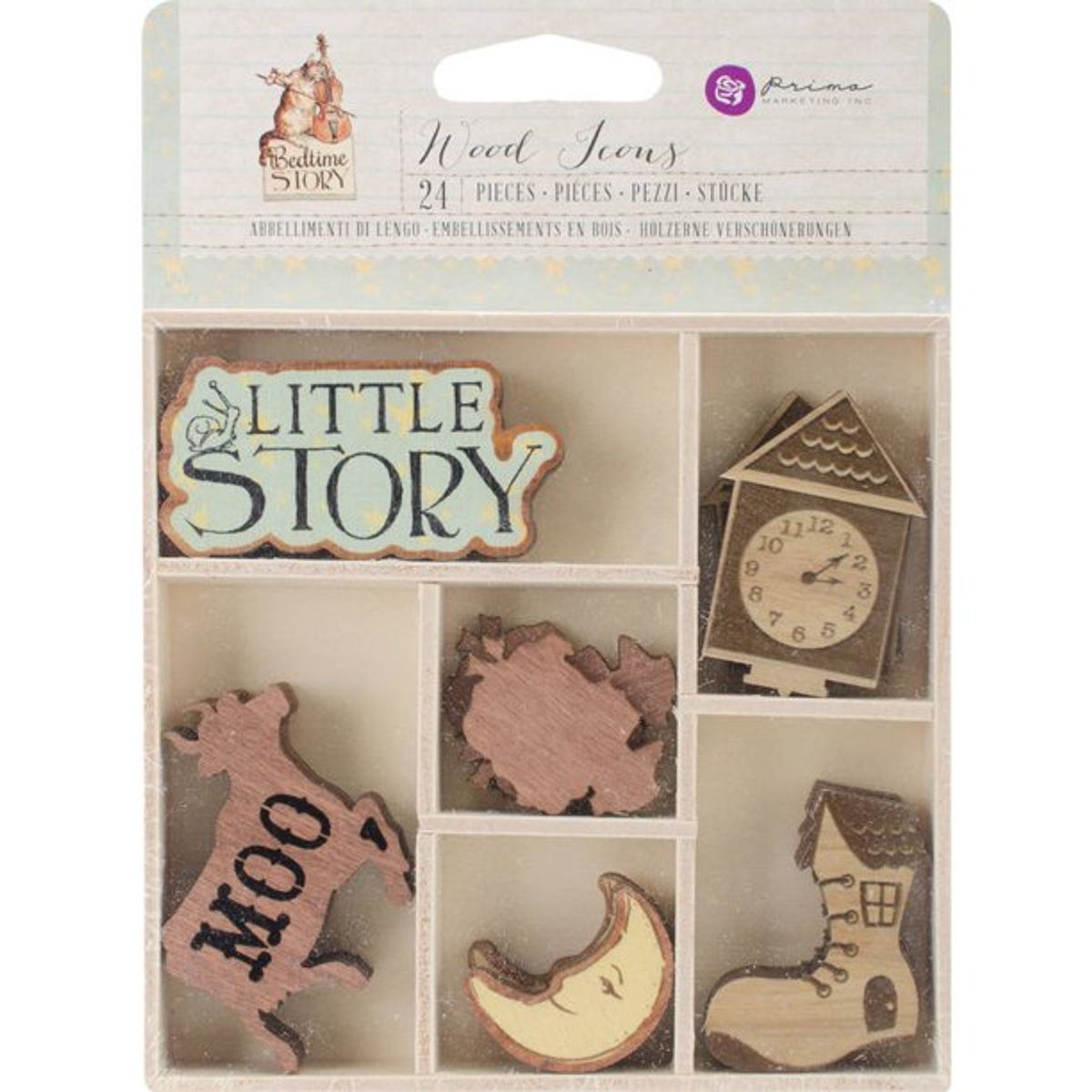 Prima Marketing Wood Icons - Bedtime Story