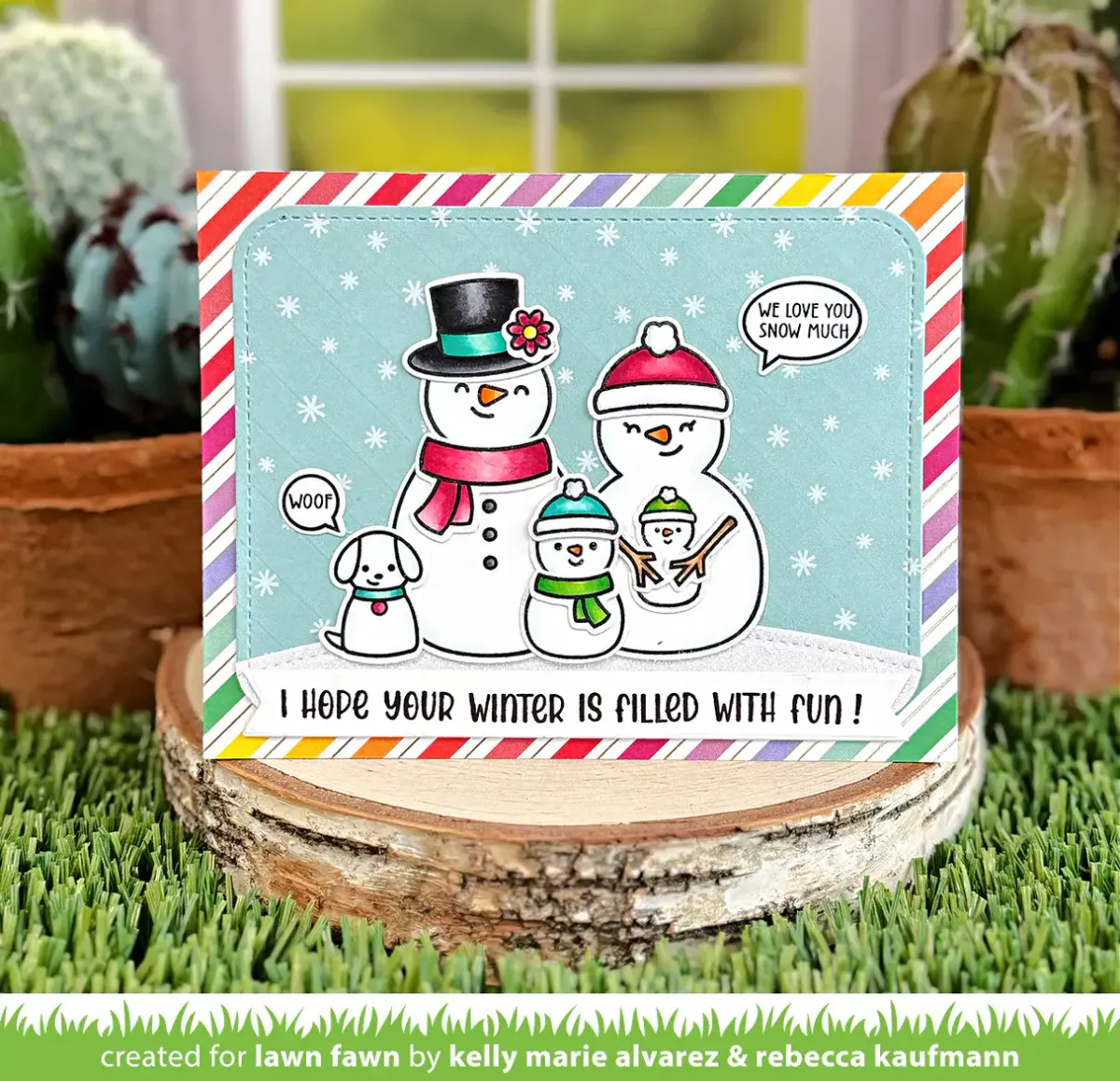 Lawn Fawn Frosty Family Add-On - sett