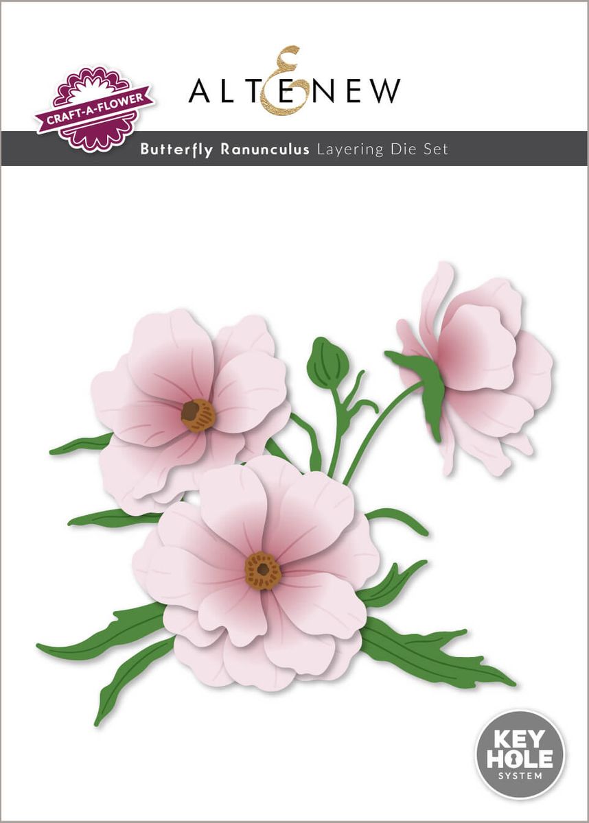 Craft-A-Flower: Butterfly Ranunculus Layering Die Set