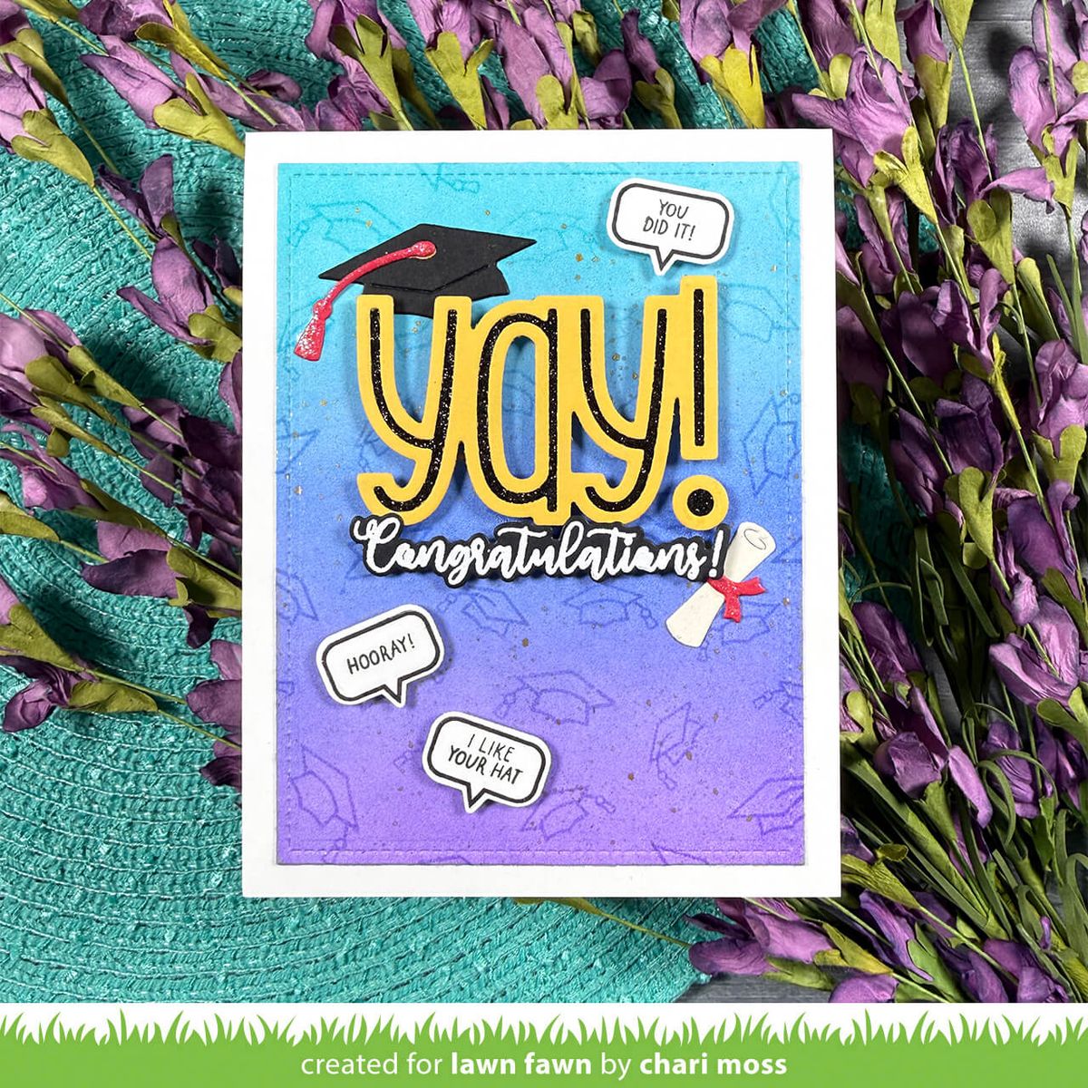 Lawn Fawn All the Grad Caps Bundle