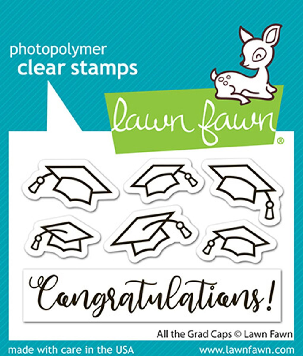 Lawn Fawn All the Grad Caps Bundle