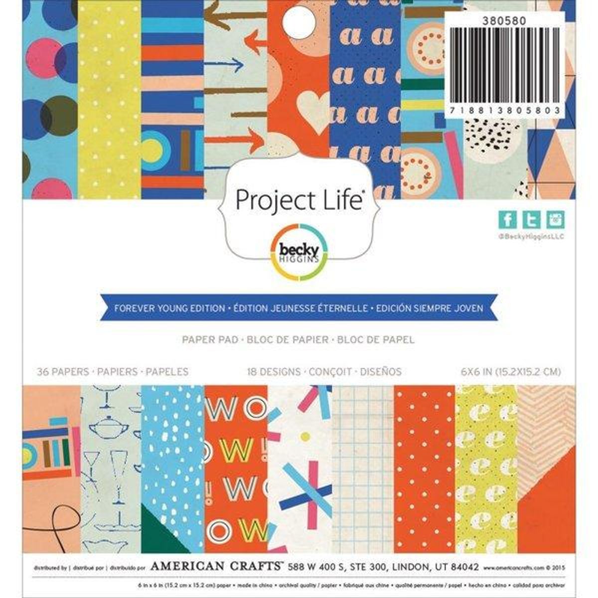 Project Life Forever Young Paper Pad