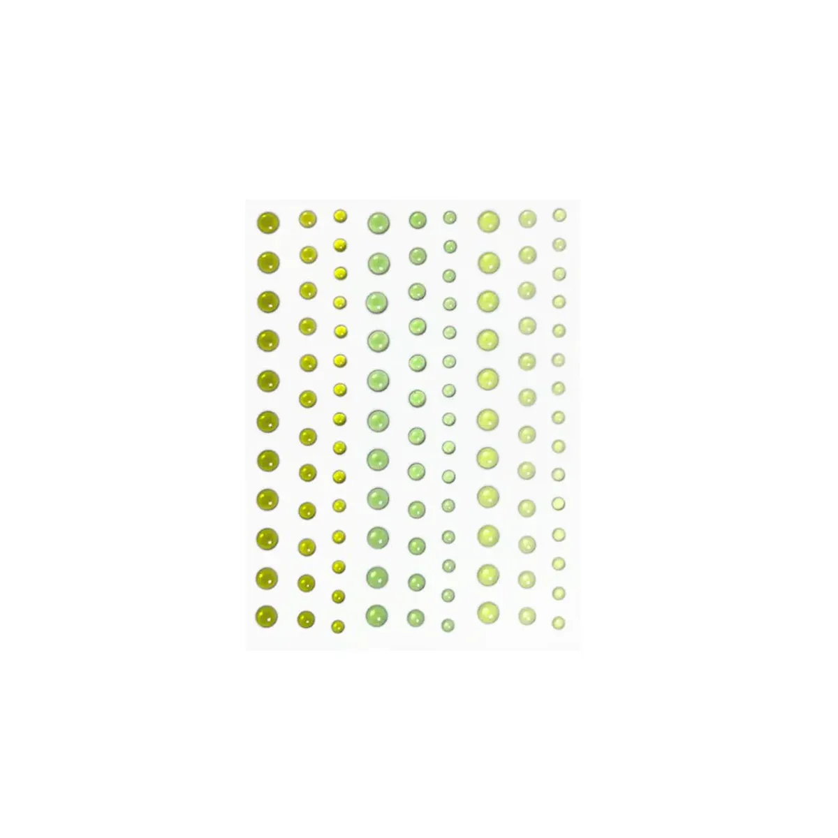 Hero Hues Enamel Dots - Translucent Greens