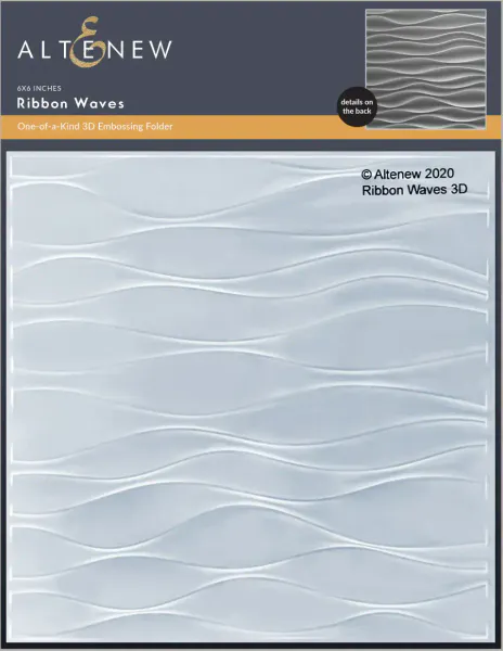 Hovedbilde Altenew Ribbon Waves 3D Embossing Folder
