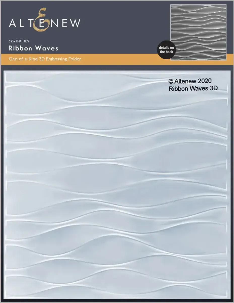 Altenew Ribbon Waves 3D Embossing Folder