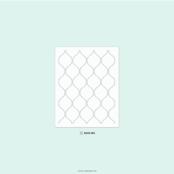 Hovedbilde Concord & 9th Patterned Peacock Embossing Folder