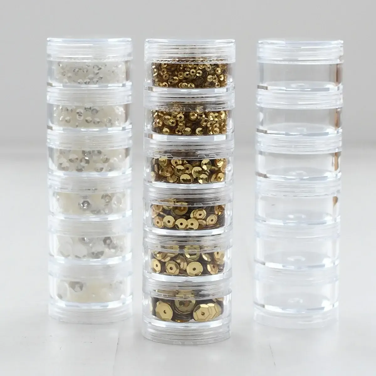 Sequin Storage Stackable Containers
