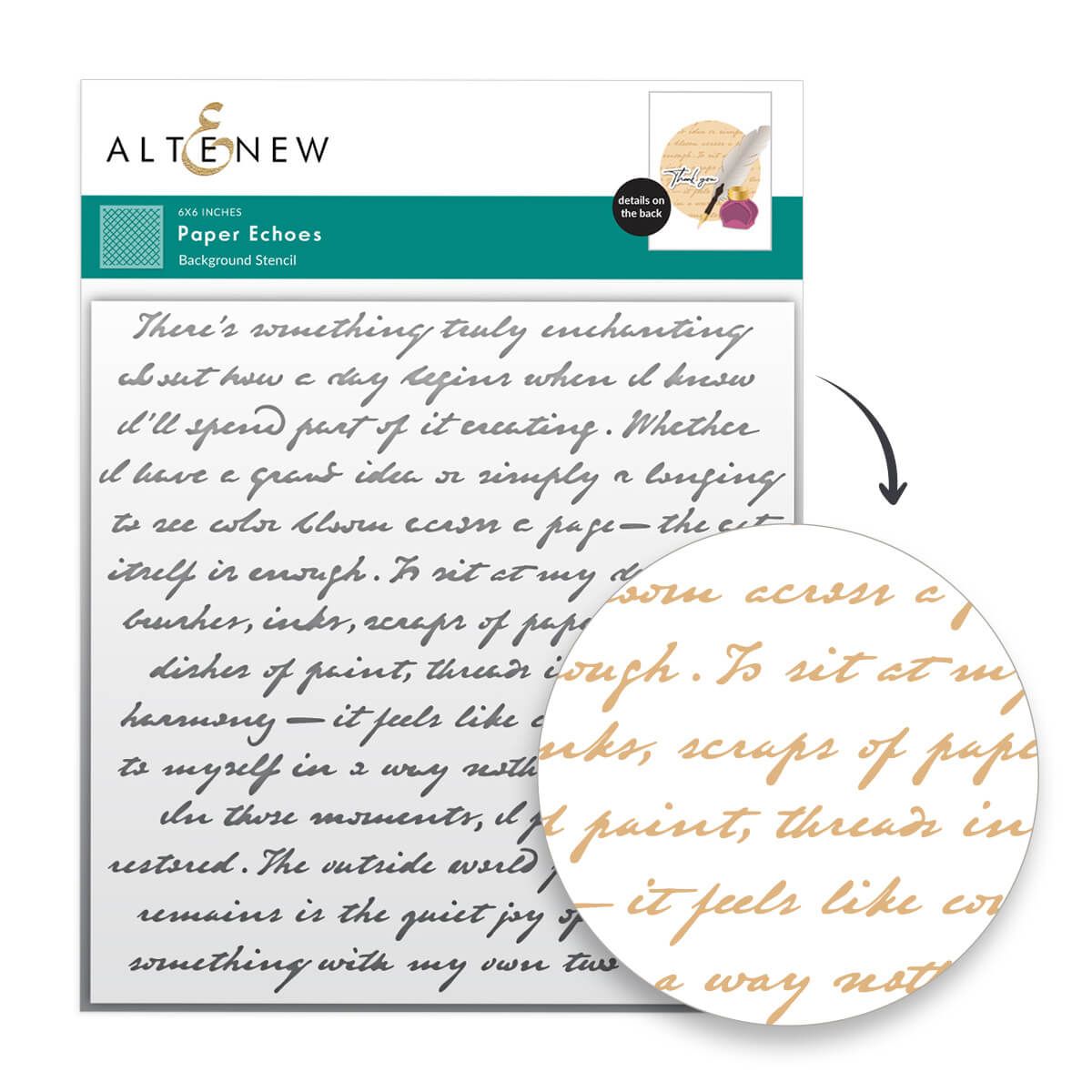 Altenew Paper Echoes Stencil