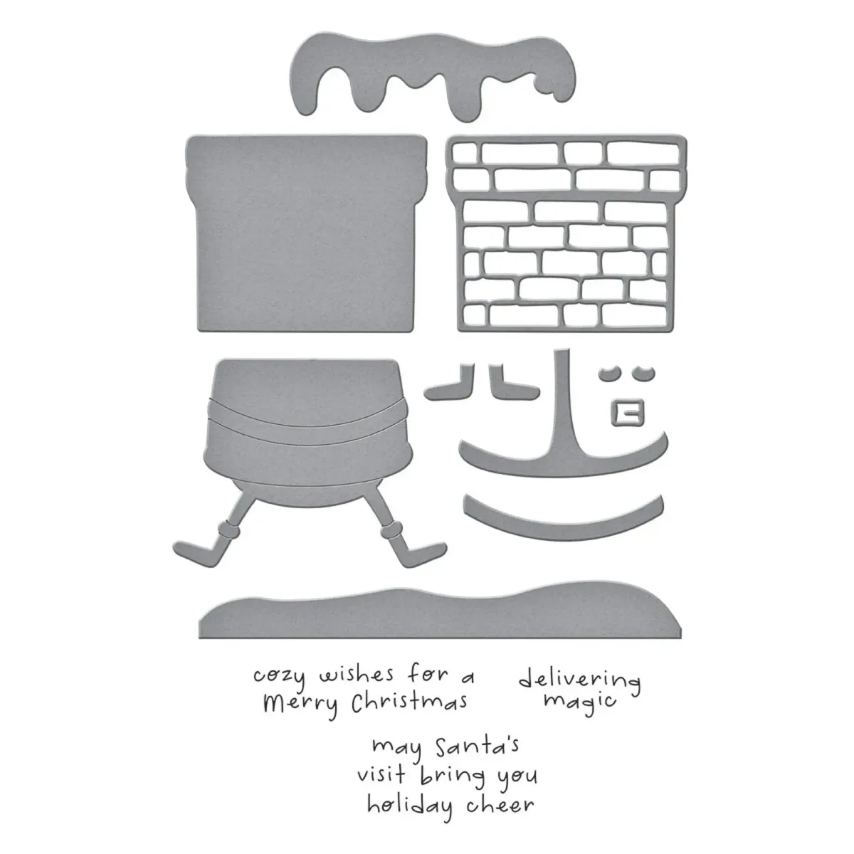 Spellbinders Chimney Caper Stamp & Die Set