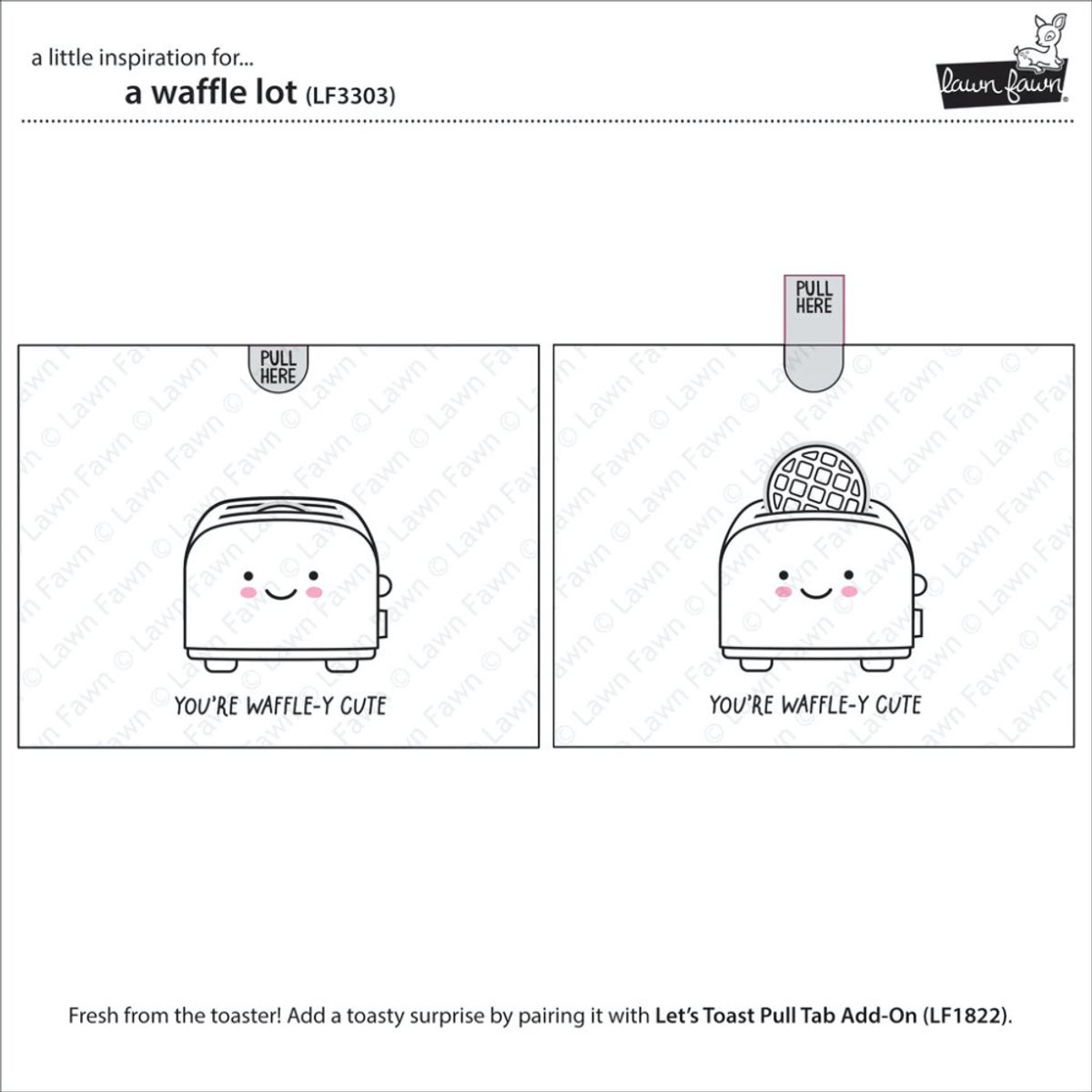Lawn Fawn A Waffle Lot Stamp Set