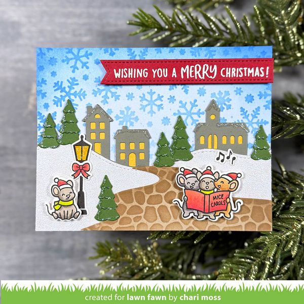 Hovedbilde Lawn Fawn Cobblestone Stencil