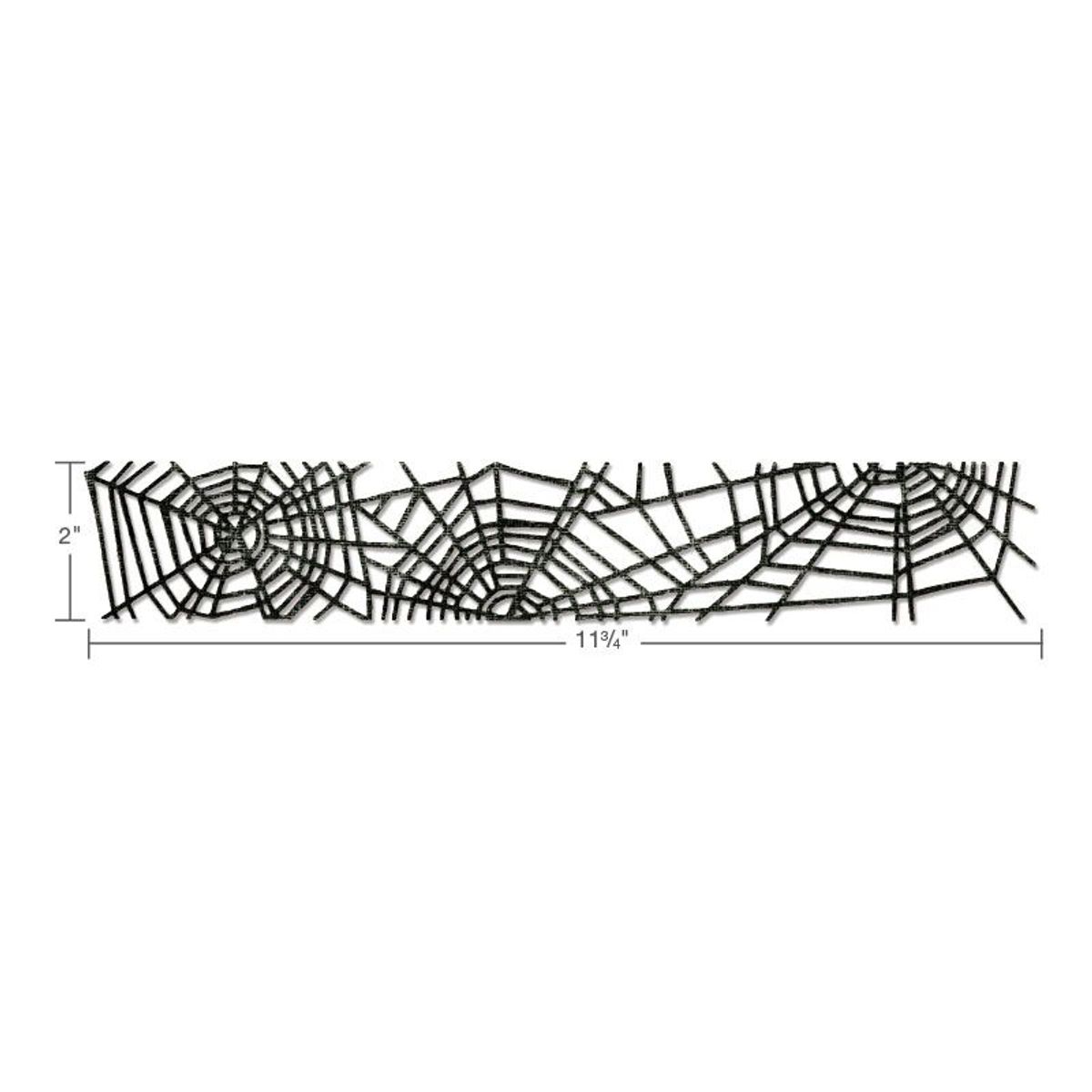 Sizzix Sizzlits Decorative Strip Die - Cobwebs