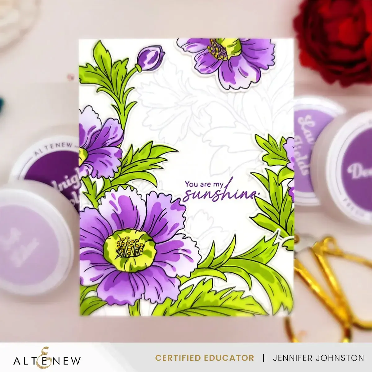 Shades of Purple Fresh Dye Ink Mini Cube Set