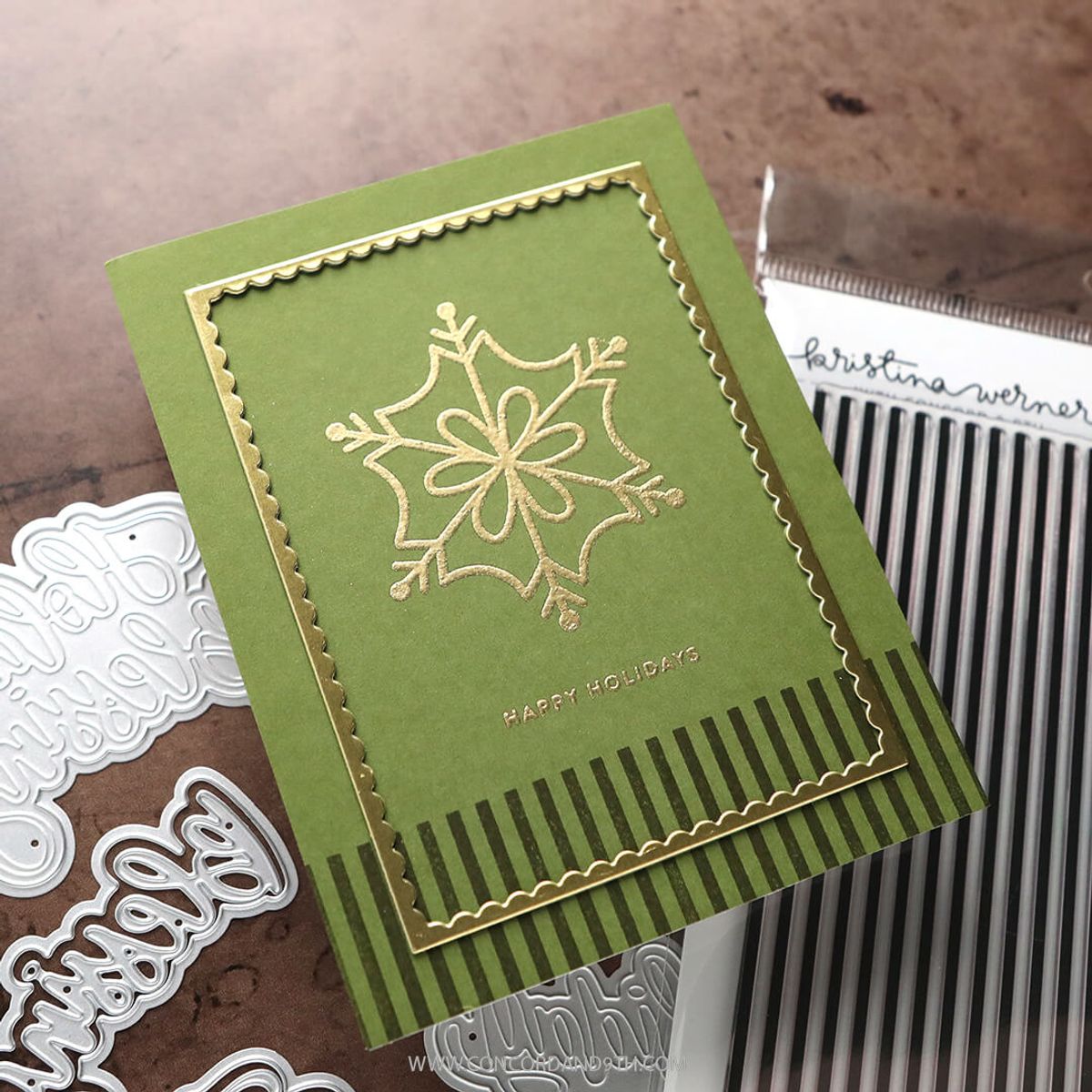 XL Basic Stripes Background Stamp
