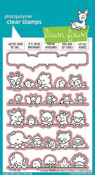 Bilde av Lawn Fawn Simply Celebrate More Critters Dies