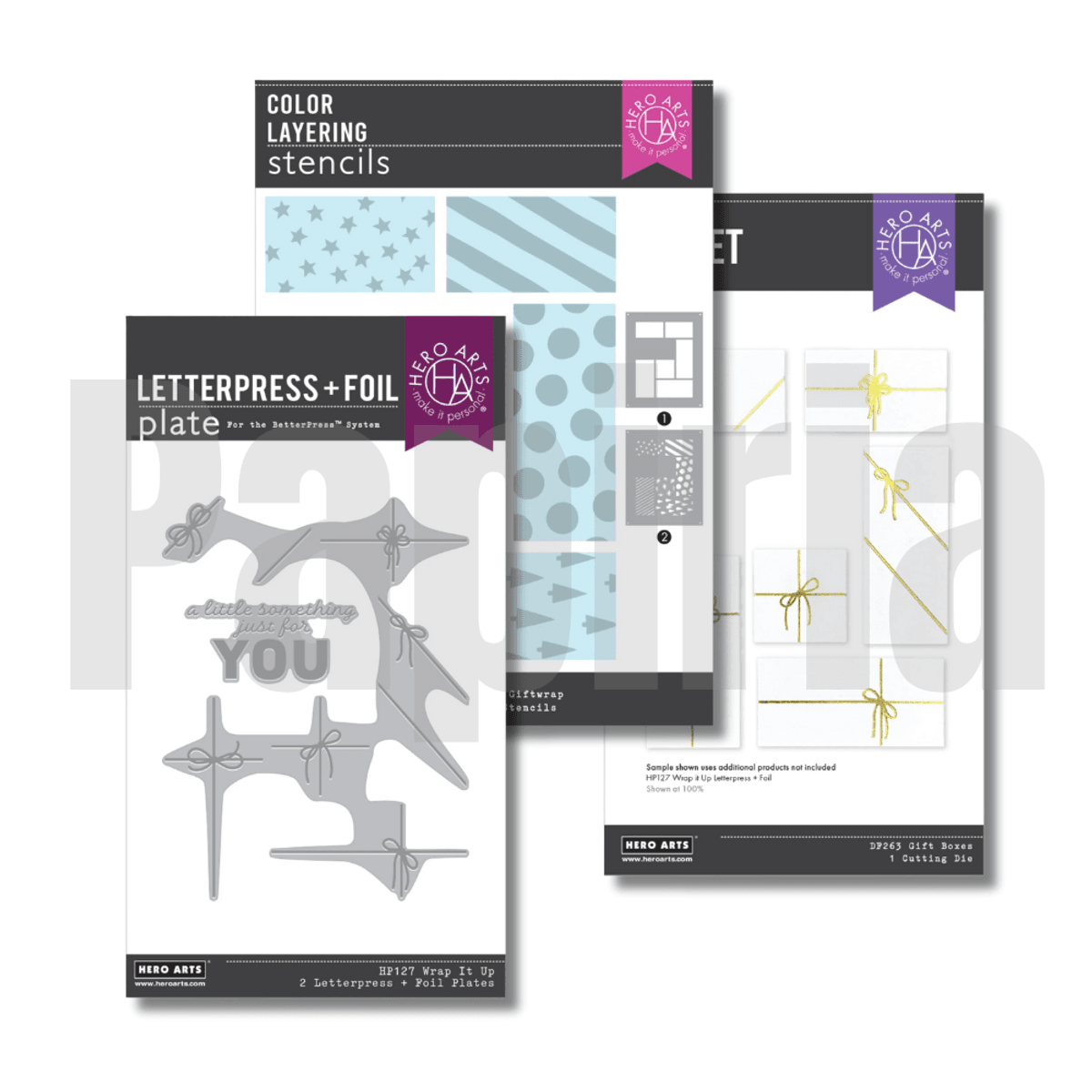 Hero Arts Best Gift Ever Letterpress & Foil Bundle