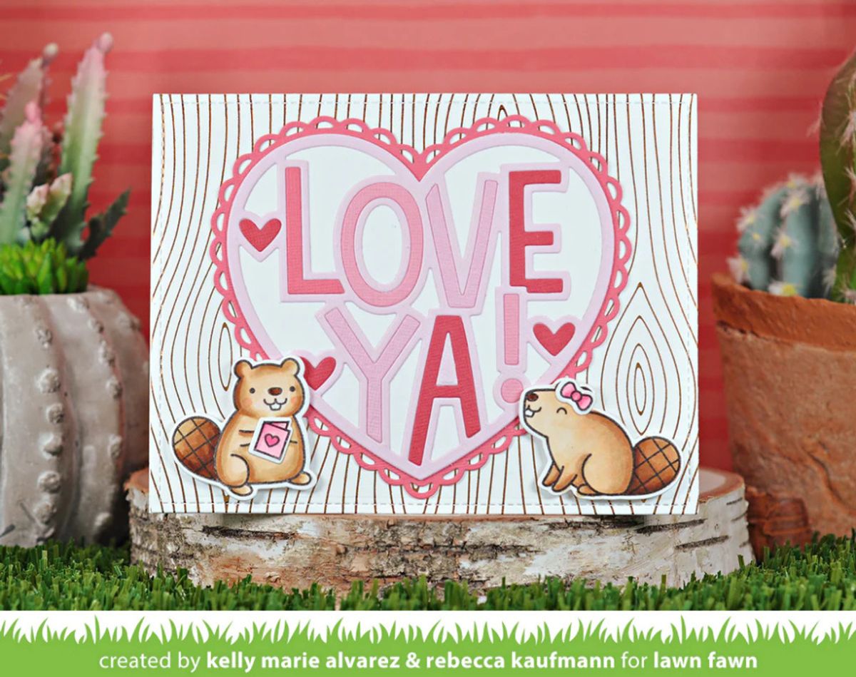 Lawn Fawn Giant Outlined Love Ya Die