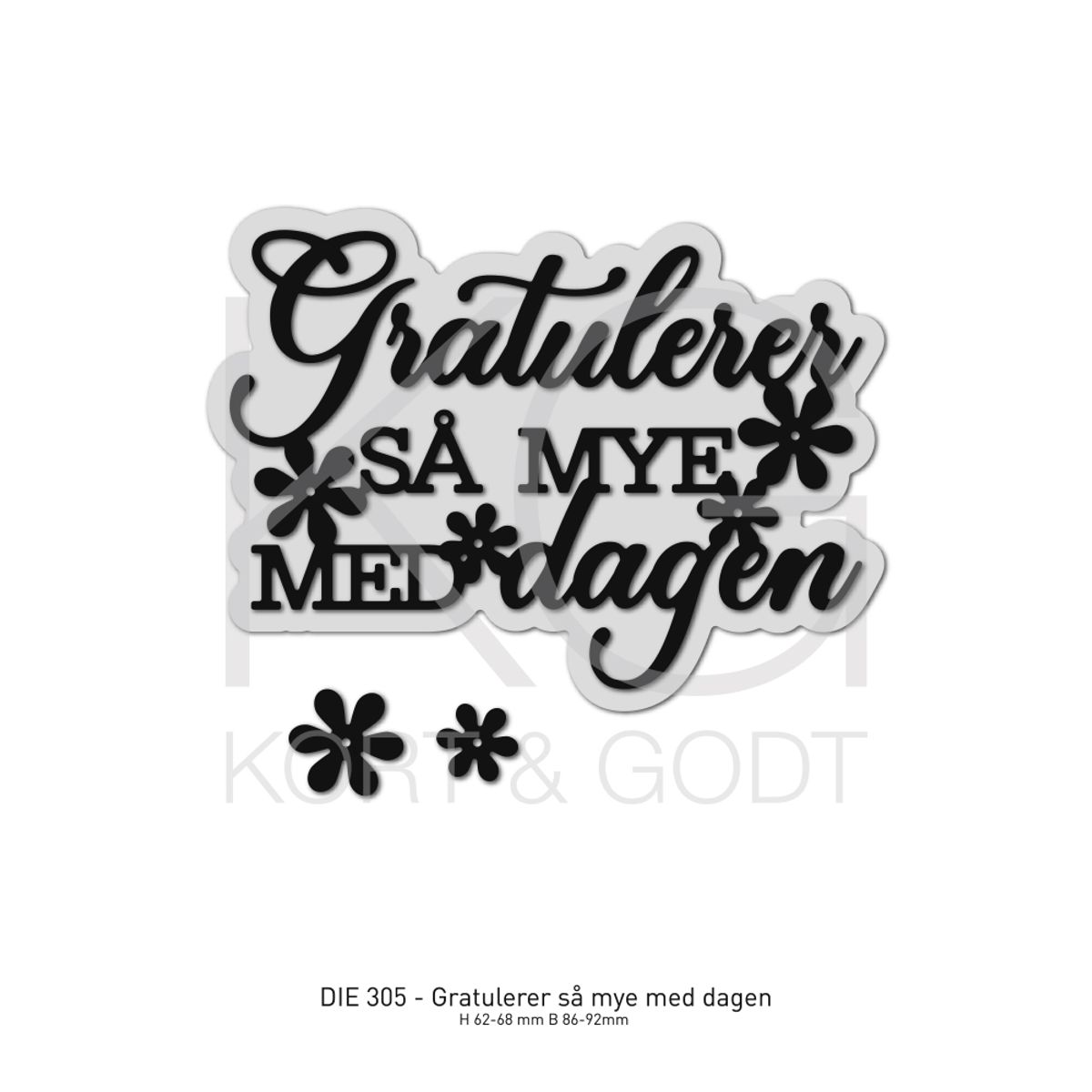 Kort og Godt Die 305 - Gratulerer så mye