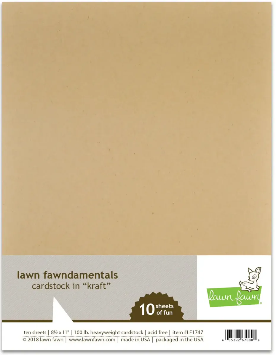 Lawn Fawn Cardstock - Kraft