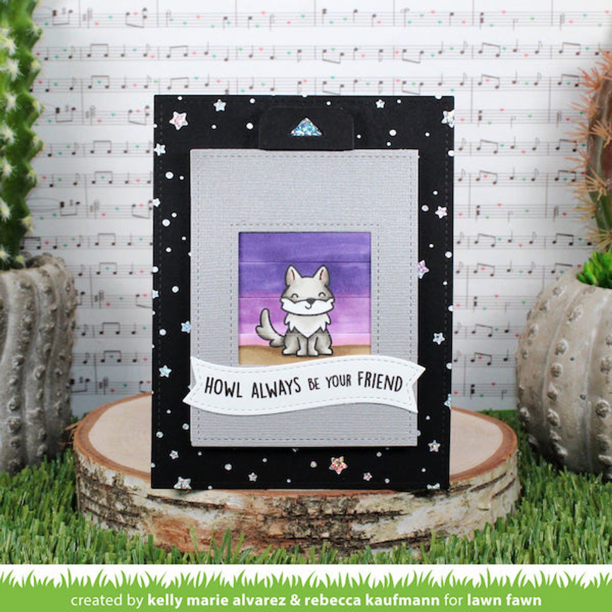 Lawn Fawn Starry Sky Background Hot Foil Plate