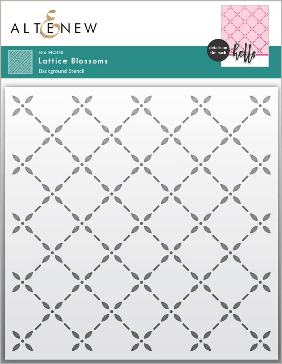 Altenew Lattice Blossoms Stencil