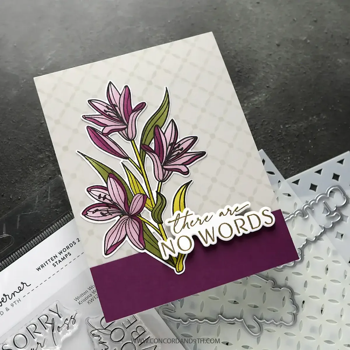 Kristina Werner Long Line Lilies Stencil Pack