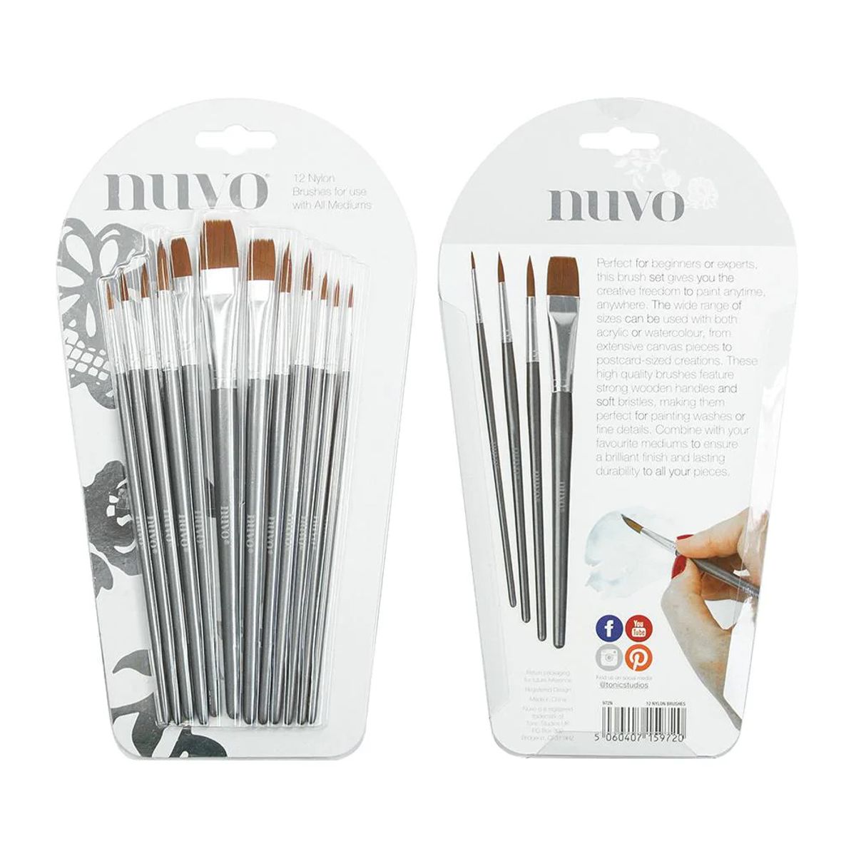Nuvo Nylon Paint Brushes