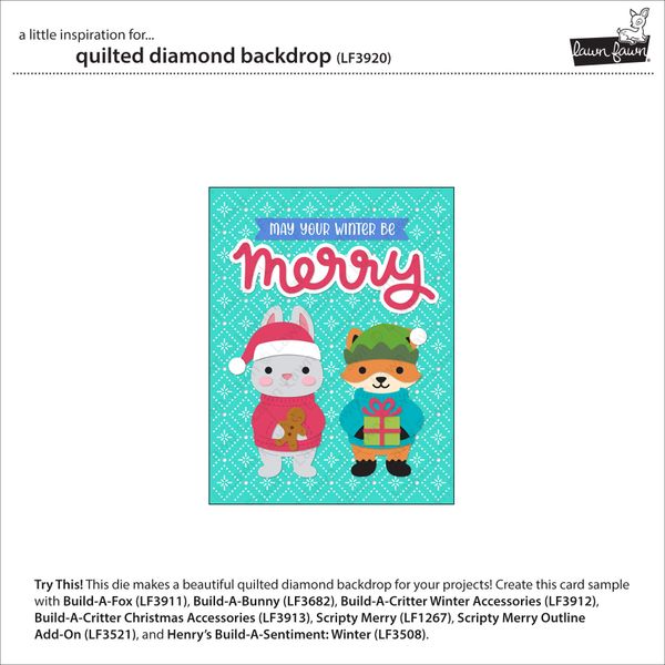 Hovedbilde Lawn Fawn Quilted Diamond Backdrop Die