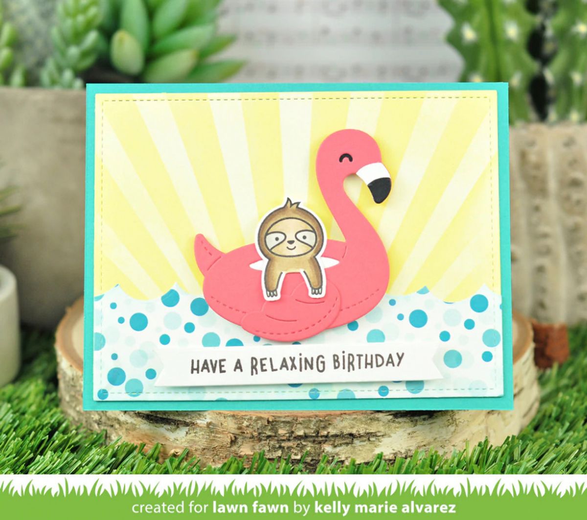 Lawn Fawn Sunray Background Stencil