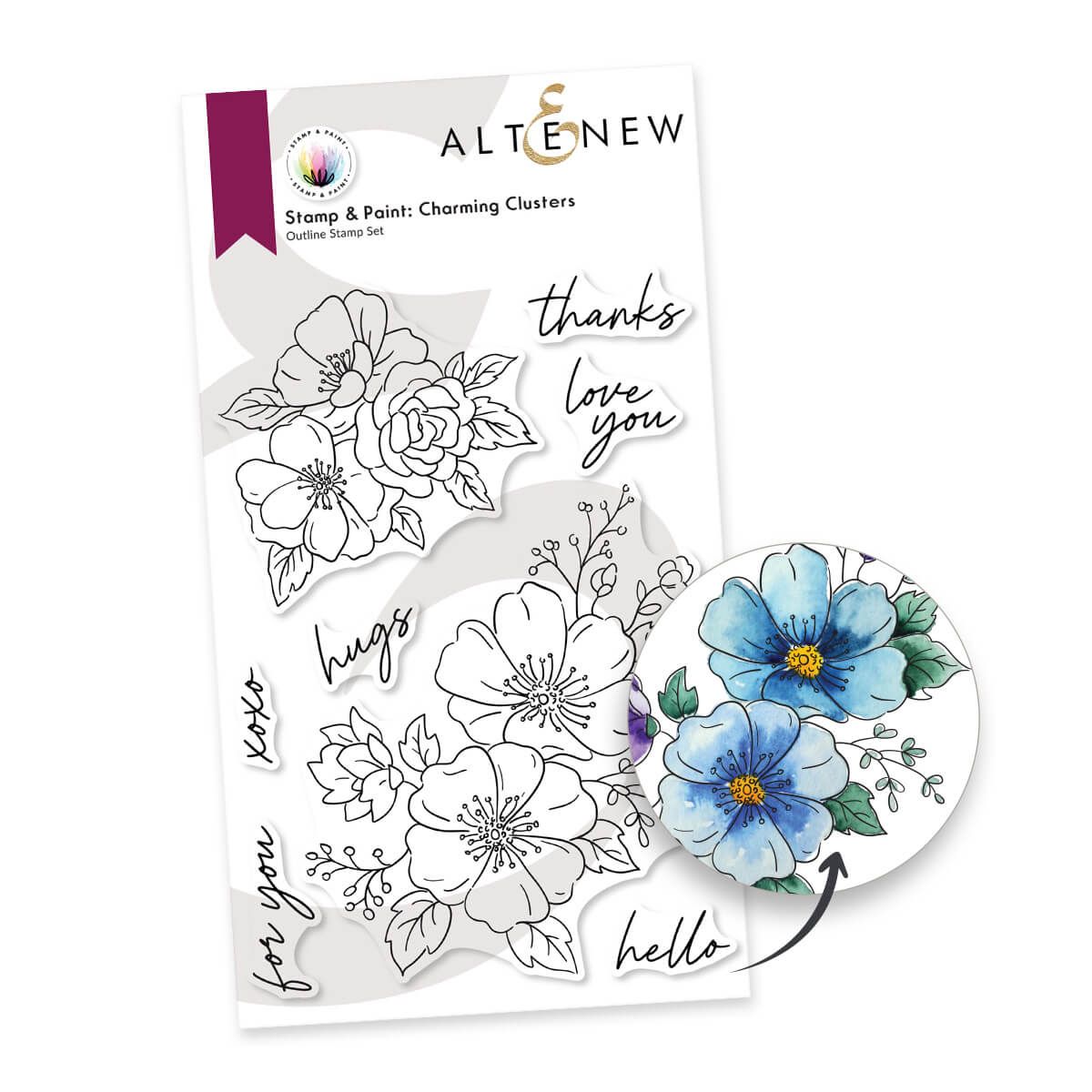 Altenew Stamp & Paint: Charming Clusters