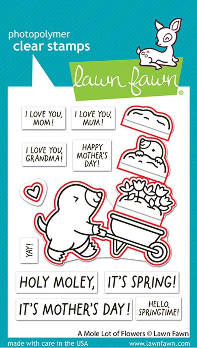 Lawn Fawn A Mole Lot of Flowers Bundle