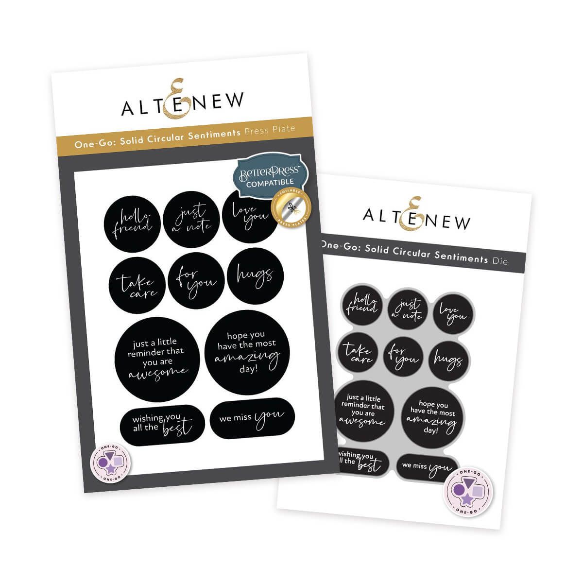One-Go: Solid Circular Sentiments Bundle