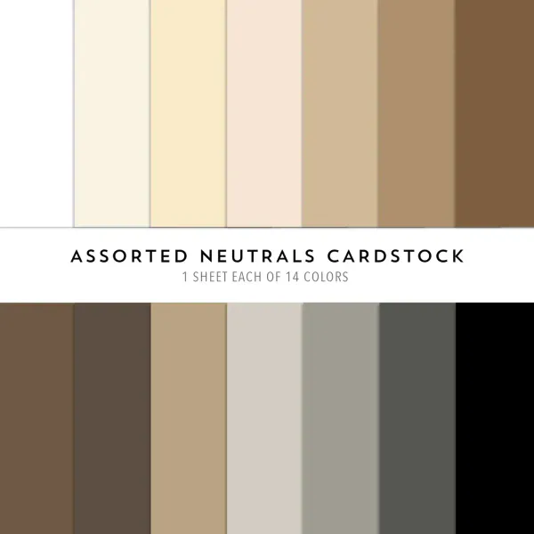 Hovedbilde Neutrals Collection Assorted Cardstock Pack