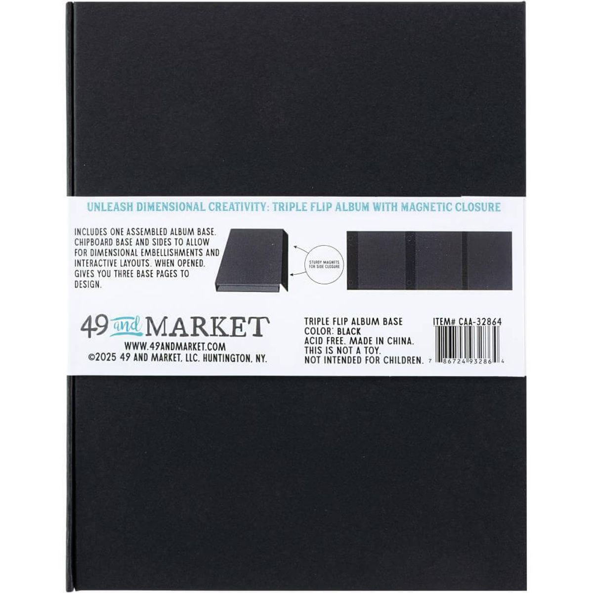 49 and Market Triple Flip Album Base - Black