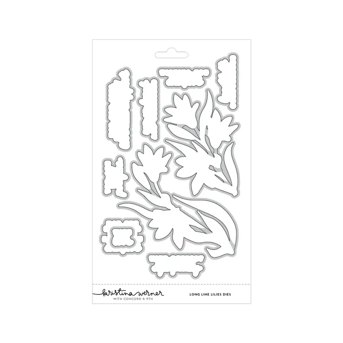 Kristina Werner Long Line Lilies Stamp Set